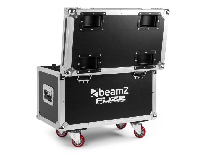 Beamz FCFZ4 Flightcase para 4pcs cabezas moviles Serie Fuze 