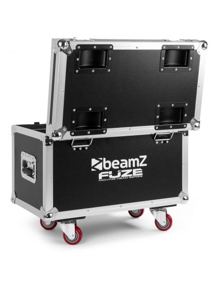 Beamz FCFZ4 Flightcase para 4pcs cabezas moviles Serie Fuze 