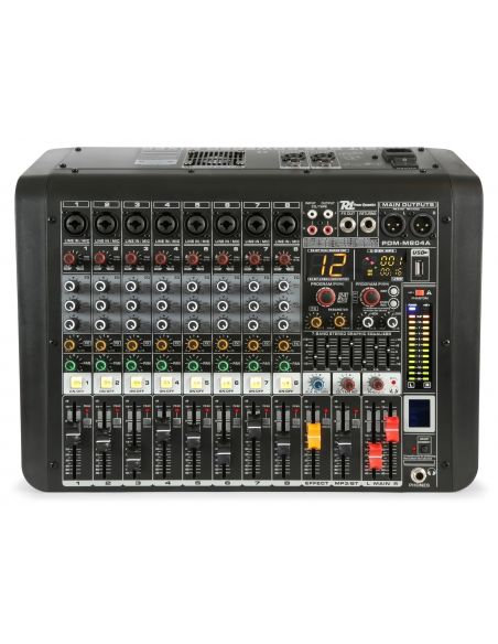 Power Dynamics PDM-M804A Mezclador directo amplificado 8 canales