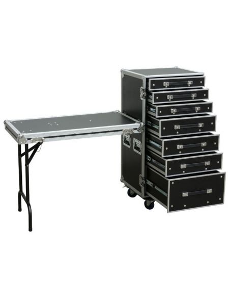 Power Dynamics PD-FA5, Flightcase de 7 Cajones + Mesa