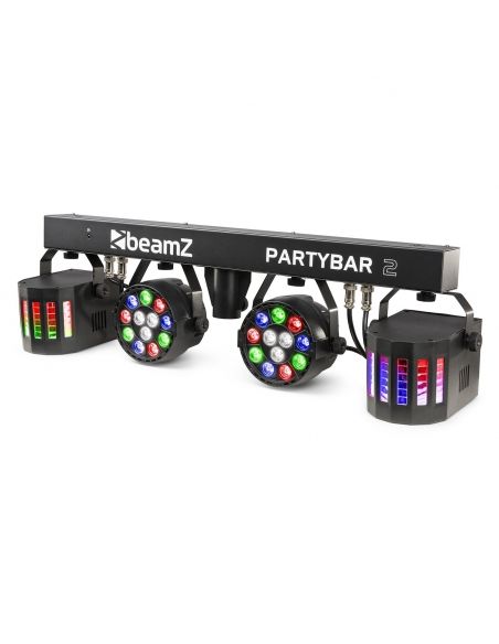 beamZ PartyBar2 con 2x PAR + 2x Derby 153238 - 7