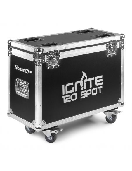 beamZ Pro IGNITE120 Set 2 pcs Cabeza Movil Spot 120W LED en Flightcase 150424 - 3