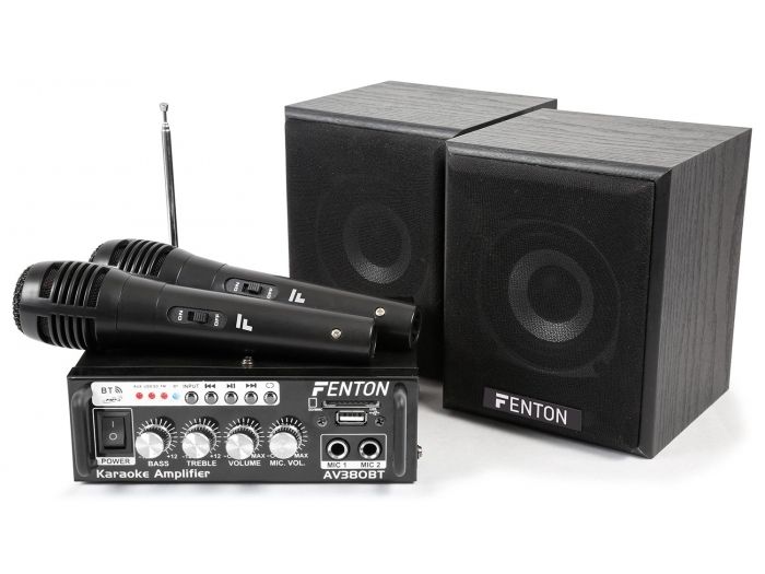Fenton AV380BT Kit de Amplificador con bafles USB/SD/BT 