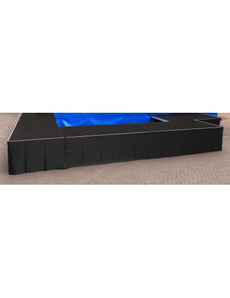 Power Dynamics SKIRT-S60 Fald¢n de escenario Polyester recto 6m x 60cm
