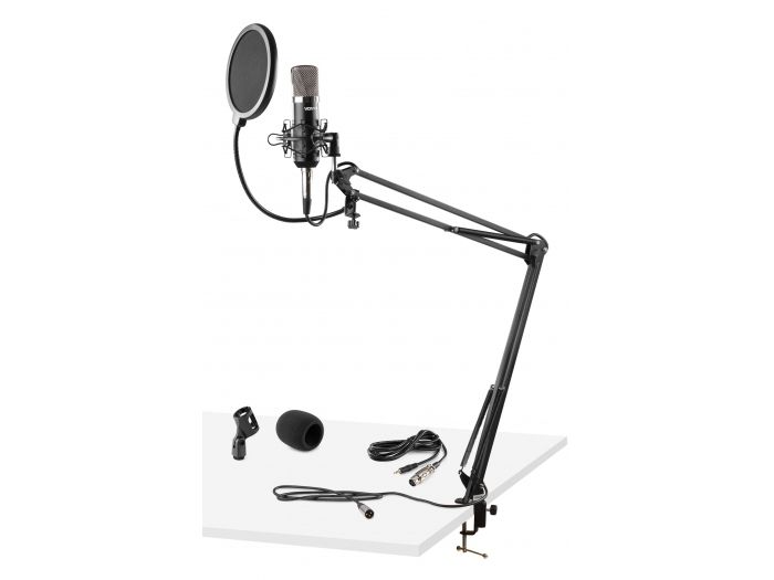 Vonyx CMS400 Studio Set micro Cond Silver | Mas Que Sonido