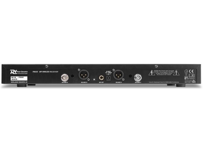 Power Dynamics PD632C 2x 20 Canales Digital UHF Microfono inalambrico Combi 179012 - 4