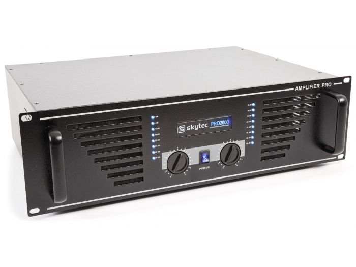 Skytec SKY-2000B Amplificador de sonido 2x 1000W Negro
