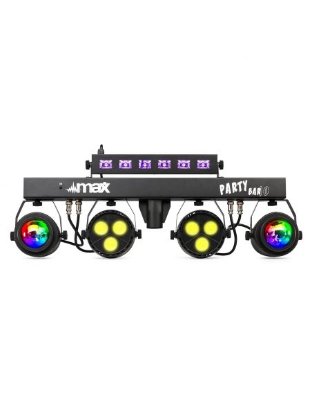 Max PartyBar10 Kit 2x Jelly Moon, 2xPAR y UV/Strobo 153008 - 4