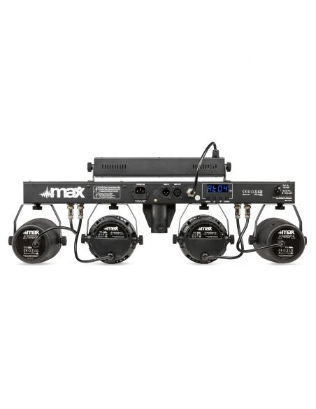Max PartyBar10 Kit 2x Jelly Moon, 2xPAR y UV/Strobo 153008 - 5