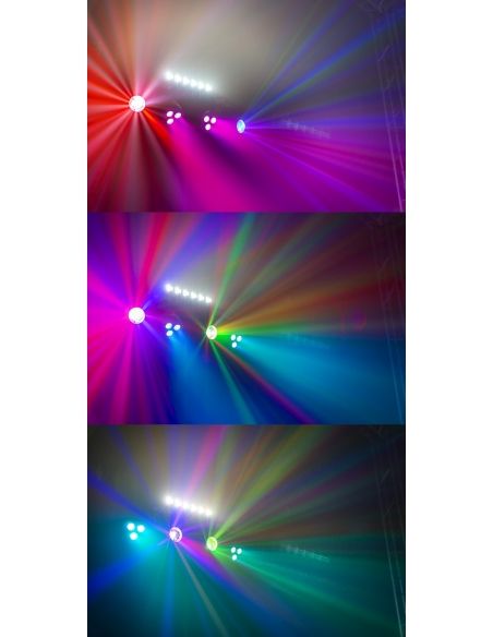 Max PartyBar10 Kit 2x Jelly Moon, 2xPAR y UV/Strobo 153008 - 10