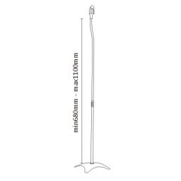 Audizio HTS10 Soporte de suelo para altavoz satélite, juego de 2 129210 - 1 2