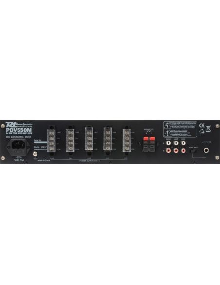 Power Dynamics PDV550M Amplificador Matrix linea de 100V 5x50W 5 Zonas | Mas Que Sonido