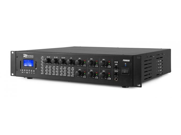 Power Dynamics PRM606 Amplificador matrix de 6 Zonas 6 x 60W línea de 100v 952161