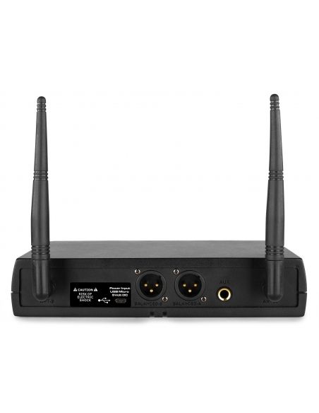 Vonyx WM62 Micrófono inalámbrico UHF 16Ch con 2 micrófonos de mano 179262 - 6