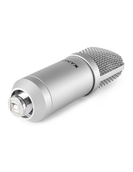 Vonyx CM300S Micrófono de estudio USB Plata 173508
