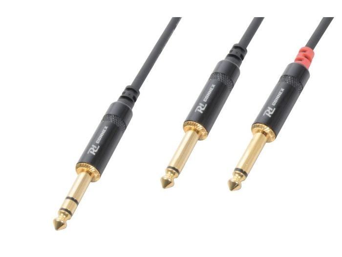 PD-Connex CX76-1 Cable 6.3 Stereo- 2x6.3 Mono 1,5m 177042 - 1