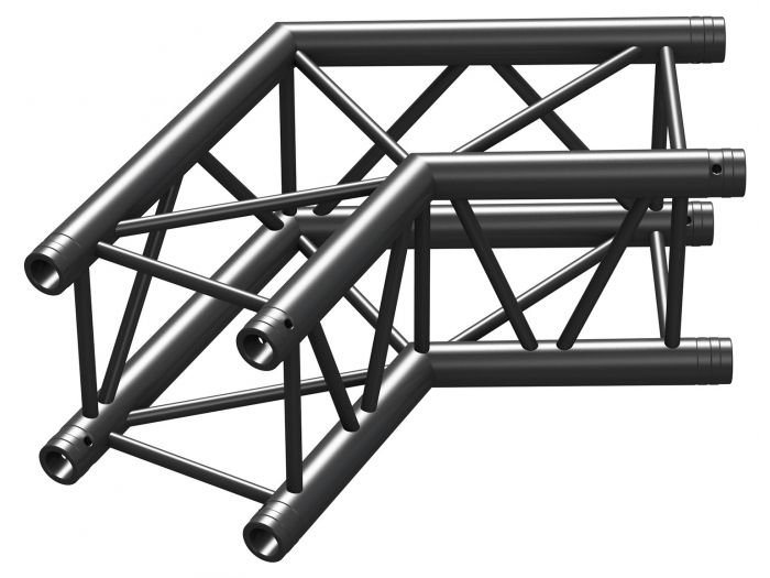 Beamz P30-C22 Truss 2 vias corner 120§ Negro