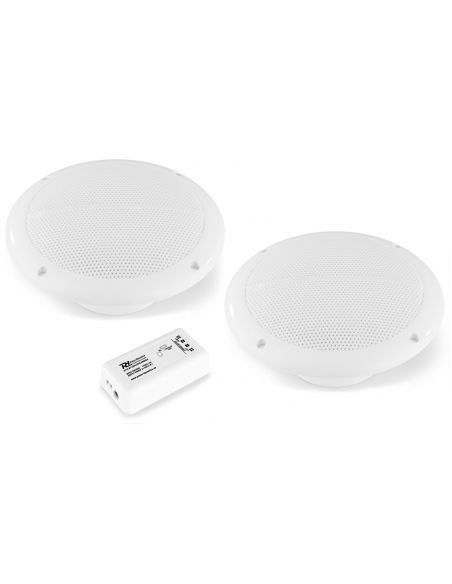 Power Dynamics BT10SET Amplificador estereo compacto BT con altavoces de techo 5" 952506 - 1