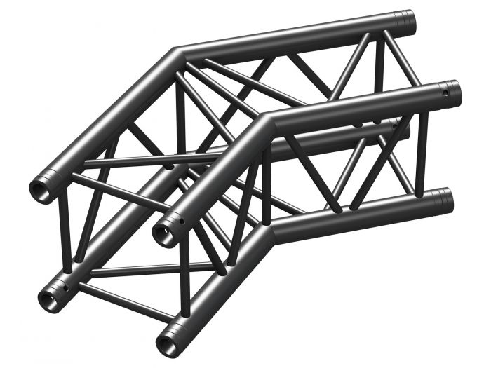 Beamz P30-C23 Truss 2 vias corner 135§ Negro