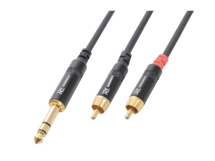 PD-Connex CX84-1 Cable 6.3 Stereo- 2 RCA Macho 1.5m 177027 - 1