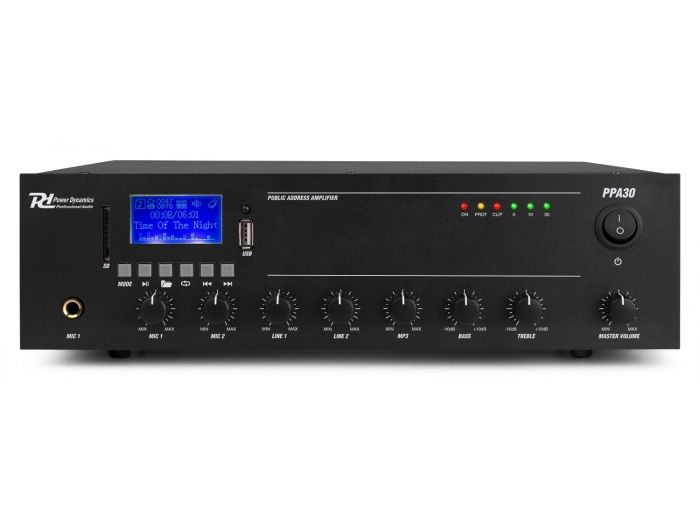 Power Dynamics PPA30 Mezclador amplificador 100V - 30W 952080