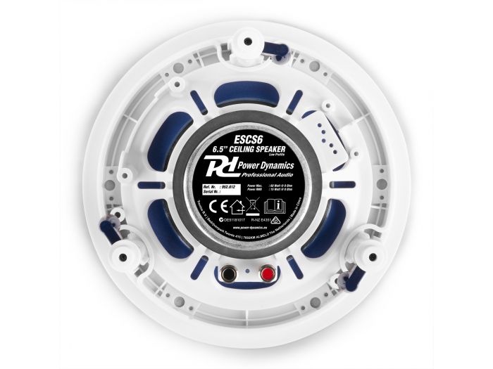 Power Dynamics ESCS6 Conjunto altavoces de techo de bajo perfil 6,5” 952612