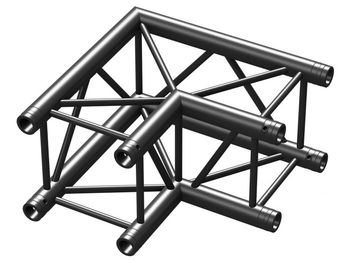Beamz P30-C21 Truss 2 vias corner 90§ Negro