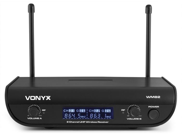 Vonyx WM82C Micro UHF digital 2ch BP+HH | Mas Que Sonido