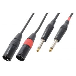 PD-Connex CX64-1 Cable 2xXLR Macho-2x6.3 Mono 1.5m 177057 - 1
