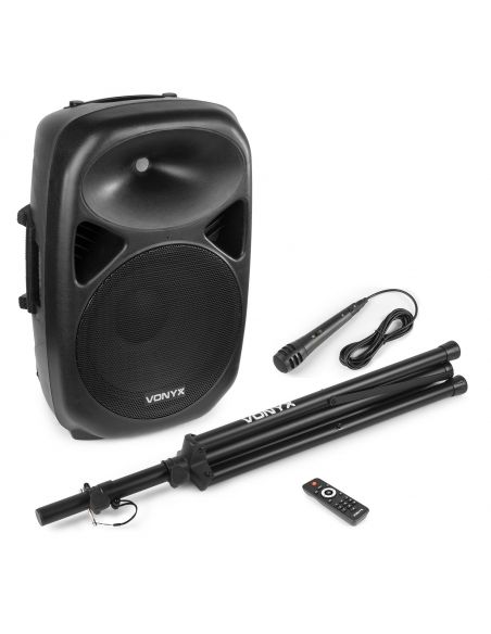 Vonyx SPS12A Kit de altavoz 12” activo con Mp3 y trípode 178132 - 2