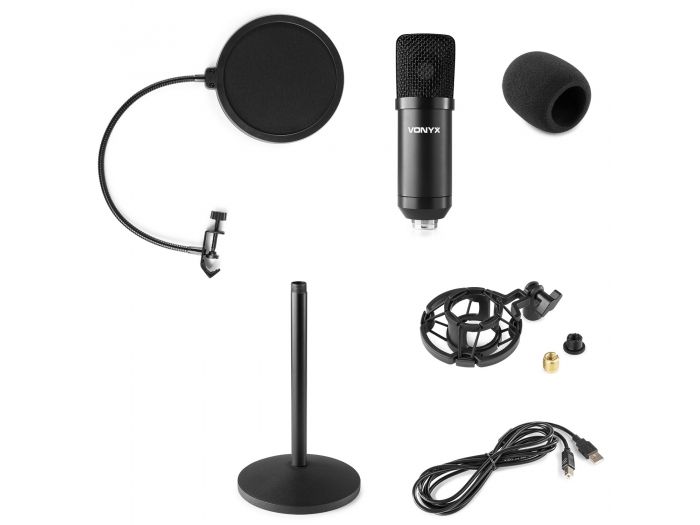 Vonyx CMTS300 Studio Microphone Set Black 173518