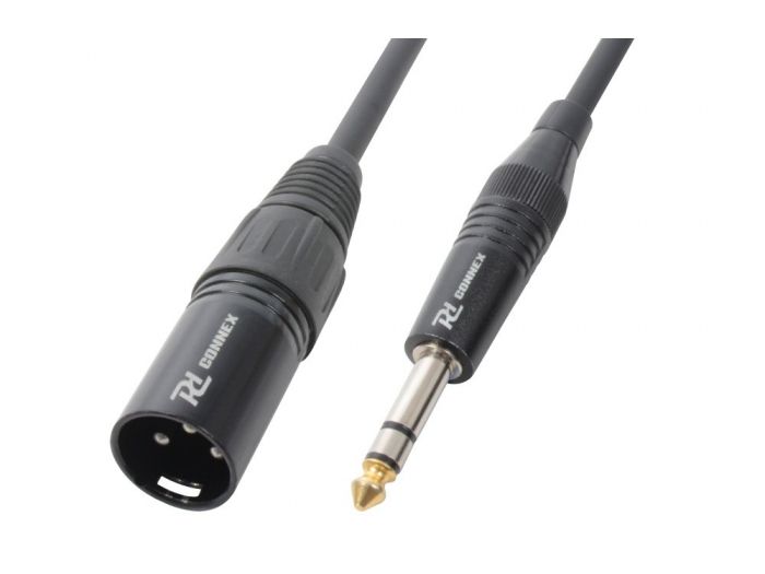 PD-Connex CX44-3 Cable XLR macho-Jack 6.3 Stereo 3.0m 177078 - 1