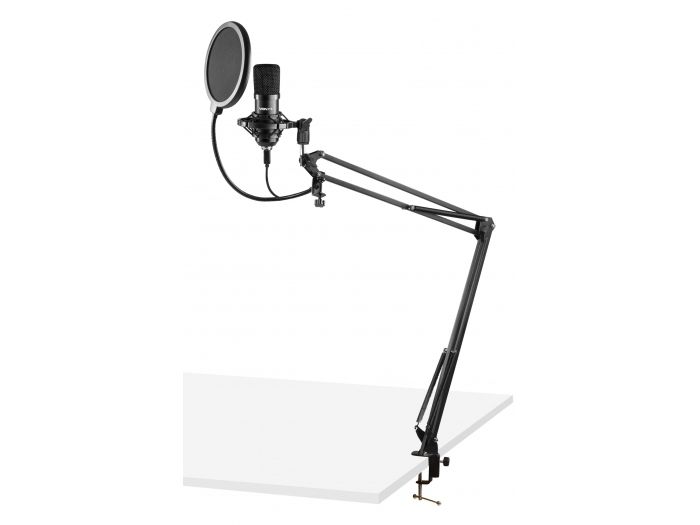 Vonyx CMS300B Micrófono de estudio Set USB Negro 173512