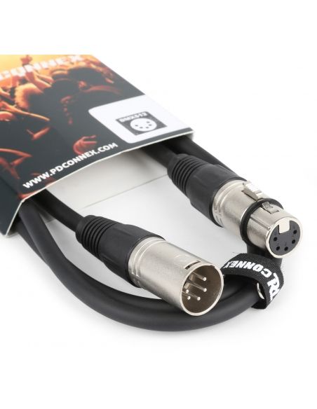 PD-Connex CX102-1 Cable 5-PIN DMX Macho XLR - Hembra XLR 1.5m 177923 - 2