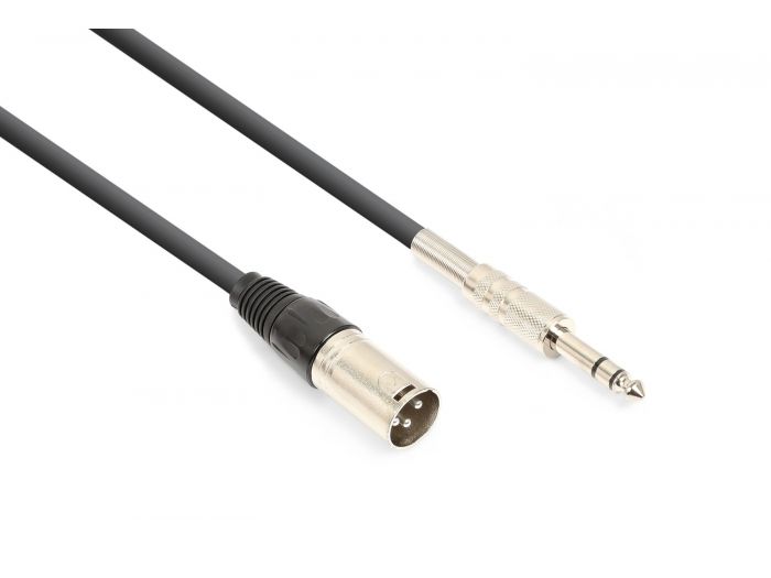 Vonyx CX316-3 Cable XLR Macho-Jack 6.3 Stereo (3m) 177744 - 1