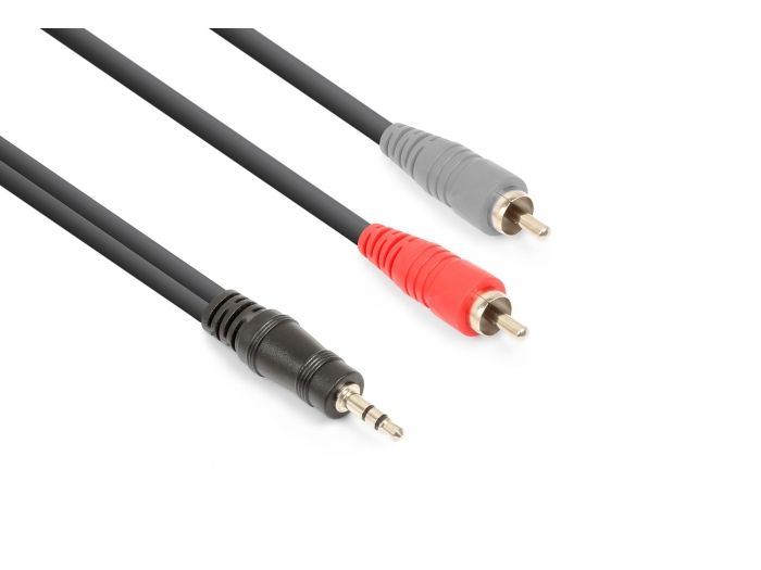 Vonyx CX334-6 Cable jack 3.5mm Stereo- 2x RCA Macho 6m 177777 - 1