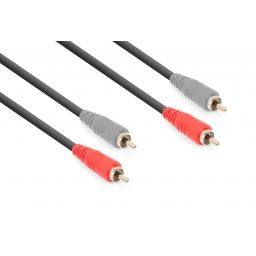 Vonyx CX340-1 Cable 2x RCA Macho - 2x RCA Macho 1.5m 177784 - 1