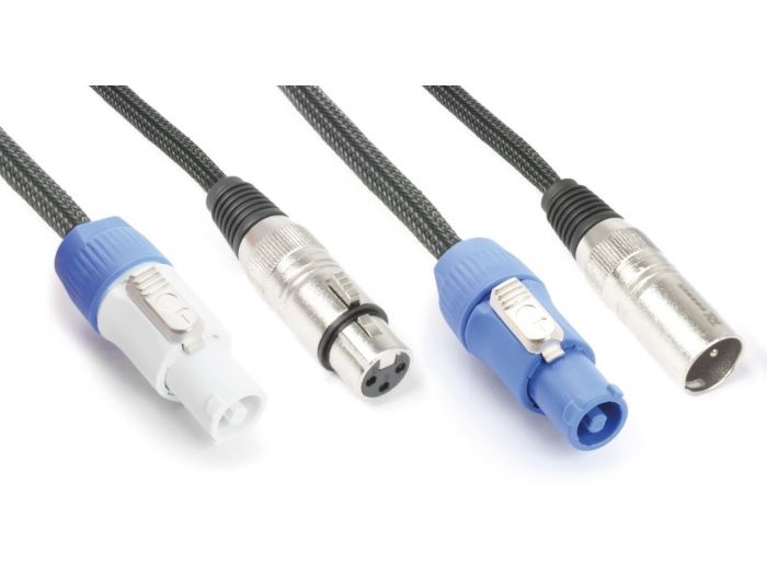 PD-Connex CX05-1 Audio Combi Cable Alimentacion B - XLR F/ Alimentacion A - XLR M 1.5m 176709 - 1