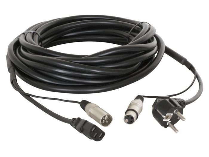 PD-Connex CX02-20 Audio Combi Cable Schuko - XLR F / IEC F - XLR M 20m 176649 - 1