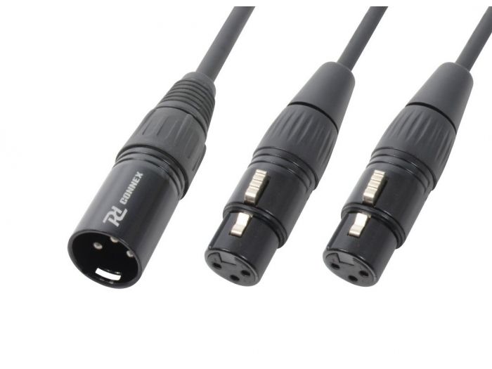 PD-Connex CX142 Cable Y divisor XLR 1 XLR Macho-2 XLR Hembra 176977 - 1