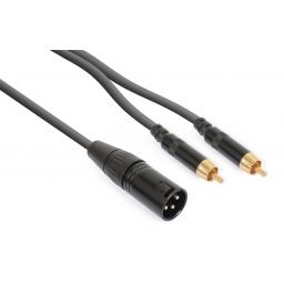 PD-Connex CX58-3 Cable XLR Macho - 2x RCA Macho 3.0m 177159 - 1