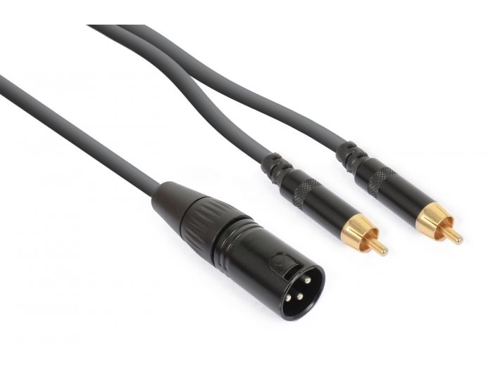 PD-Connex CX58-3 Cable XLR Macho - 2x RCA Macho 3.0m 177159 - 1