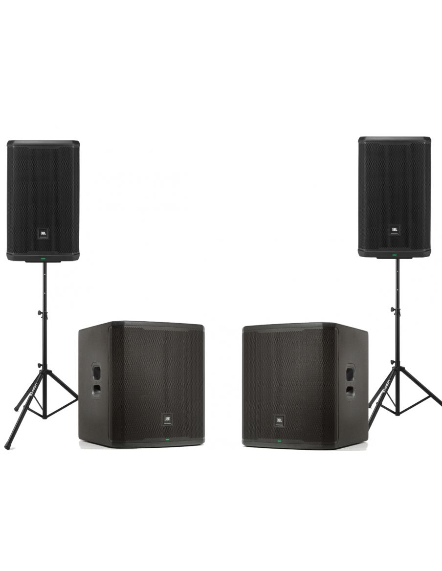 PACK 2 PRX 912 + 2 SUBWOOFER PRX 918+ soportes altaovoces
