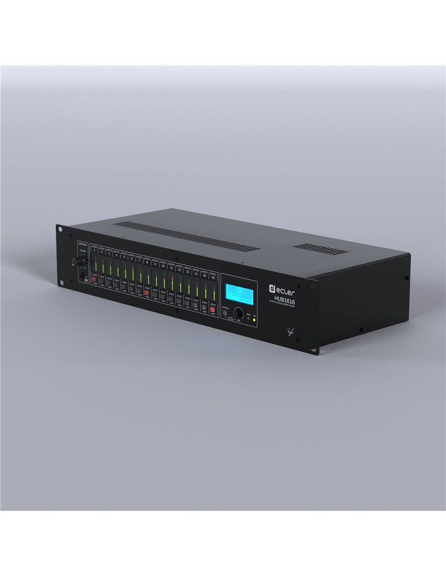Ecler HUB1616 Gestor de Zonas de Audio Digital