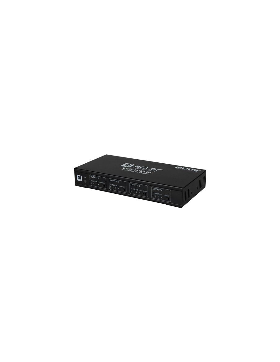 ECLER Selectores y Matrices  Matriz HDMI 2.0 4X4 con desembebedor de audio VEO-MXH44
