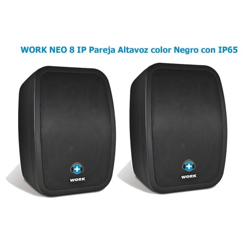 WORK NEO 8 IP Pareja Altavoz color Negro con IP65 2