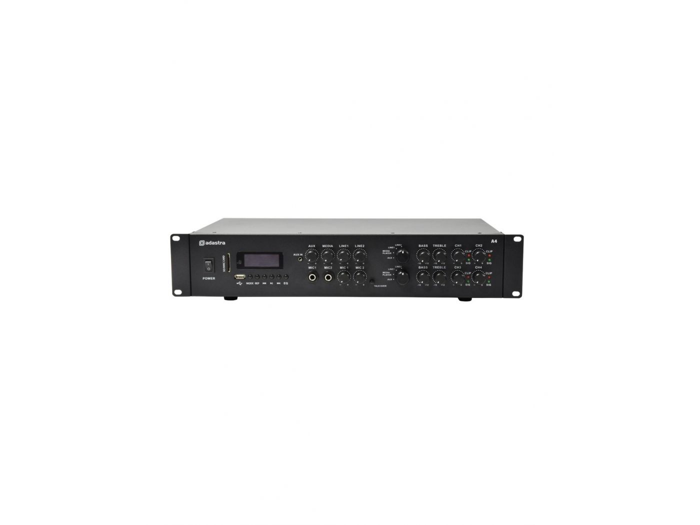 Adastra A4 Amplificador multicanal profesional 4 x 200W RMS - 2