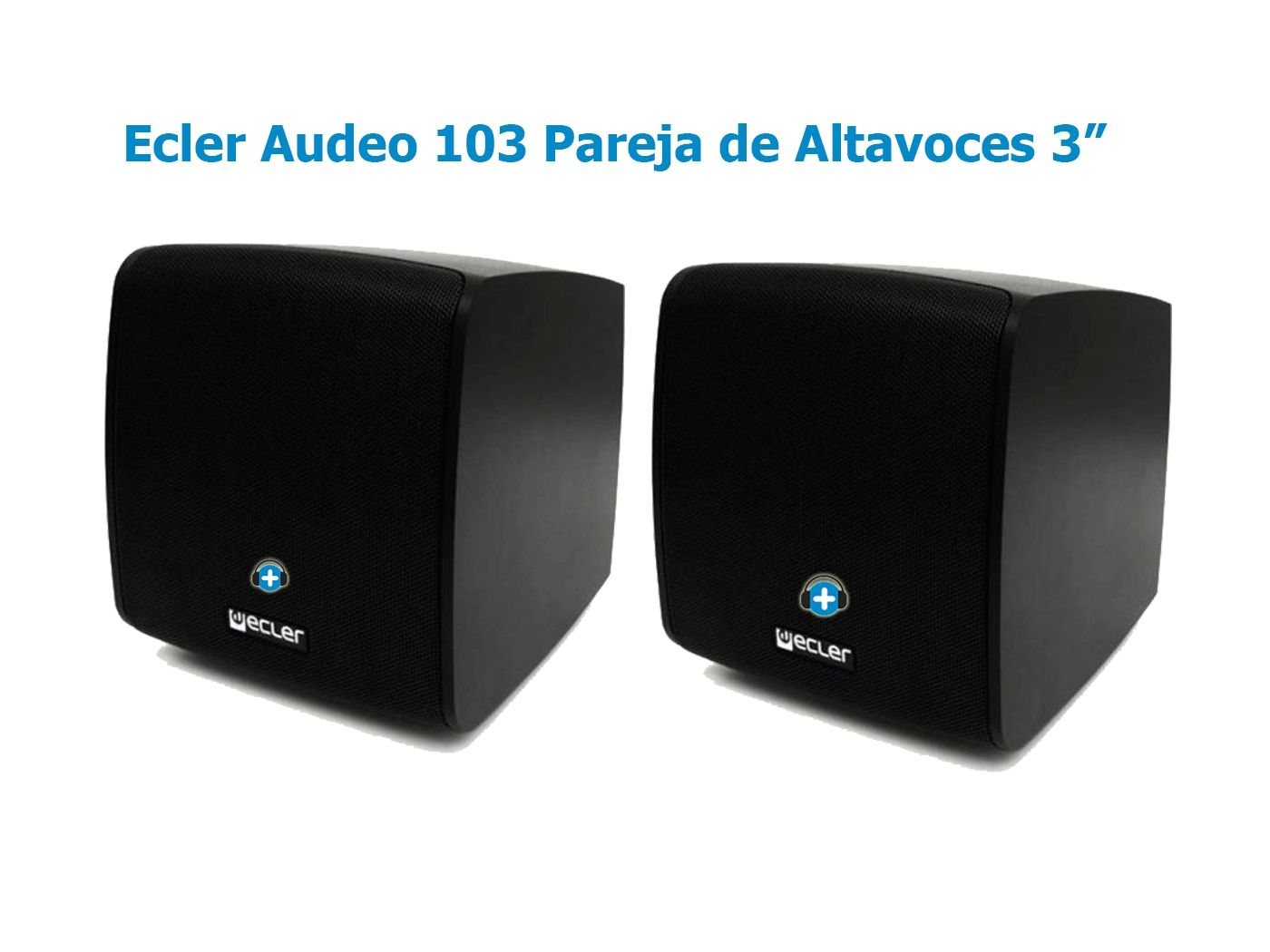 ECLER AUDEO103 Pareja de Cajas Acústicas  3"  2 vías 25 WRMS Color Negro - 3
