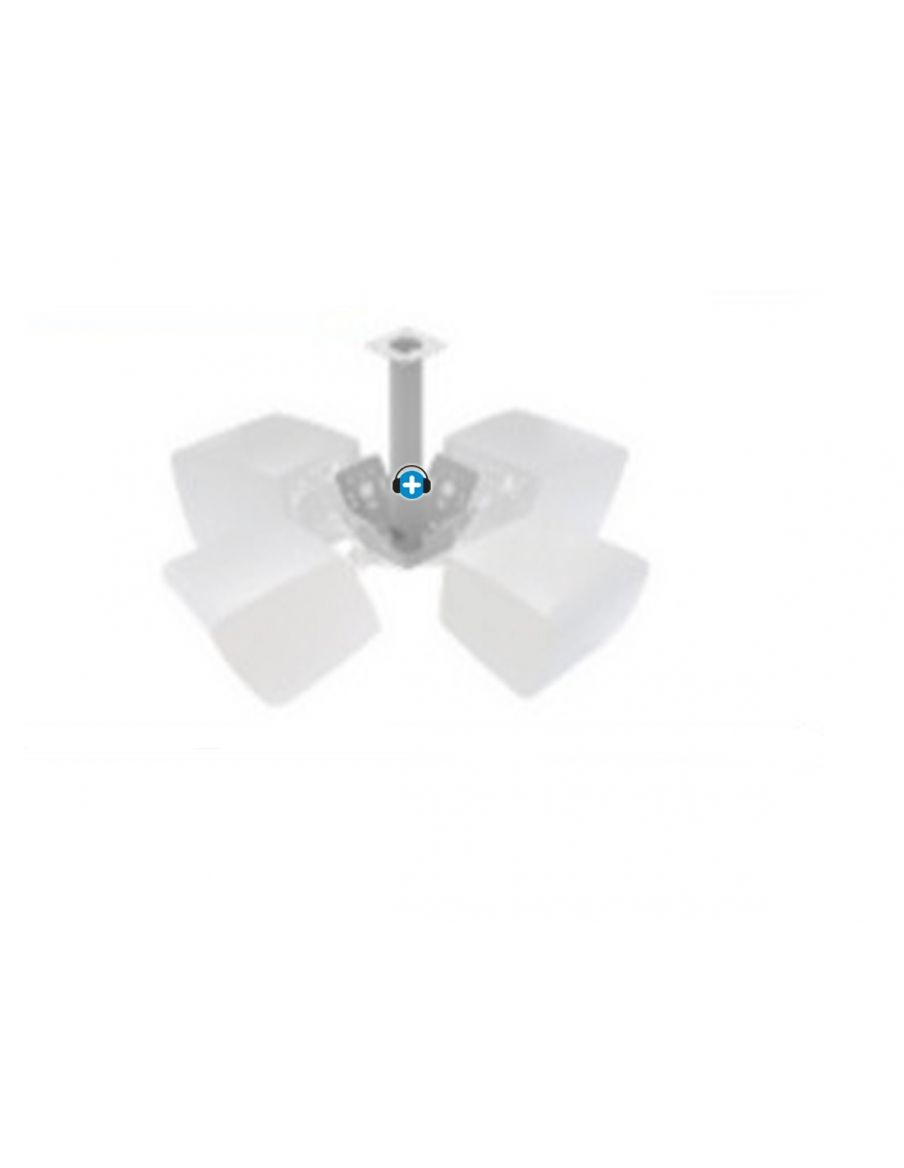 ECLER  PCS124 Accesorio montaje  en clúster en techo Color Blanco - 2