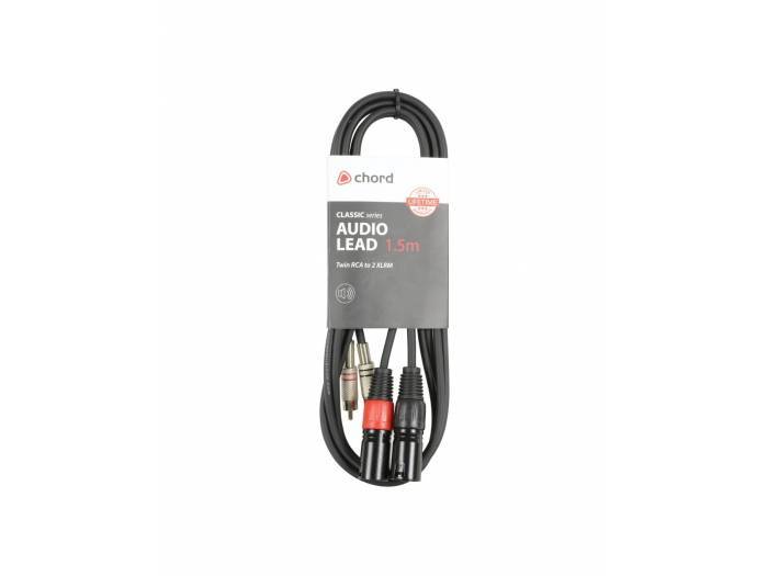 CHORD CABLE RCA-XLR MACHO de 1.5 metros